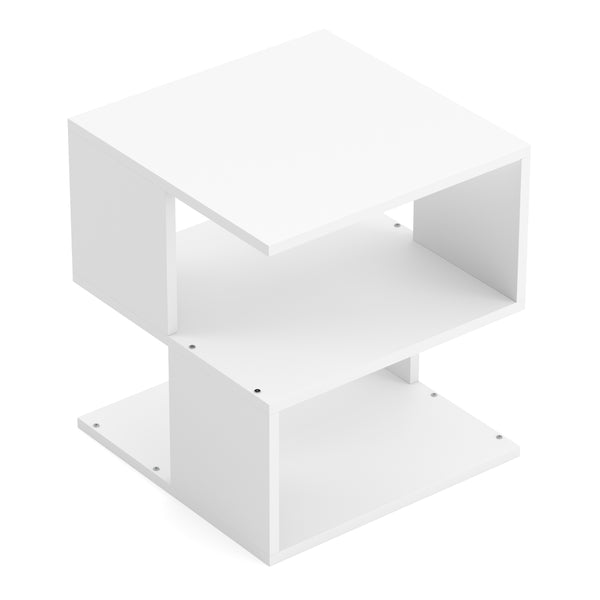 Nachttisch SOVIE 40 x 45 cm 2er Set weiss