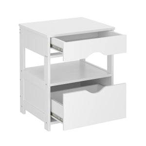 Nachttisch SUZI 45 x 55 cm weiss