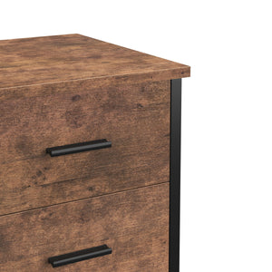 Nachttisch Vintage BONITA 40 x 60 cm mit 3 Schubladen