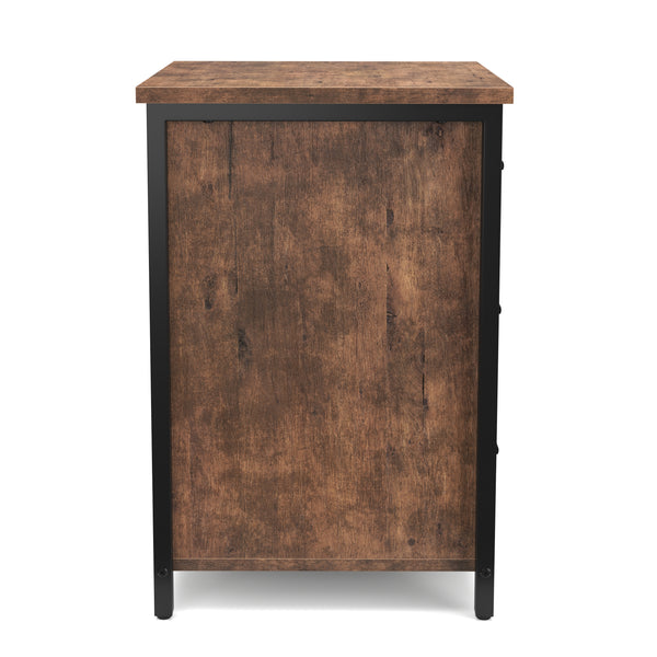 Nachttisch Vintage BONITA 40 x 60 cm mit 3 Schubladen