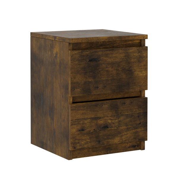 Nachttisch Vintage CARL 30 x 40 cm 2er Set braun