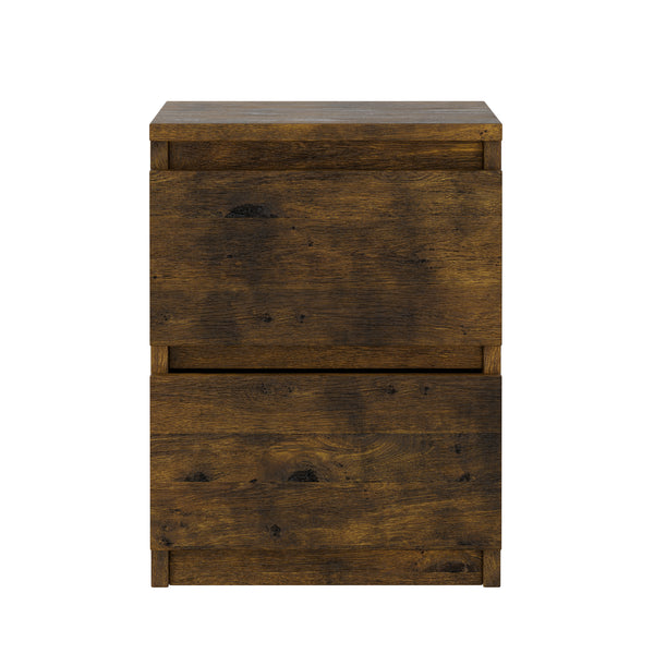 Nachttisch Vintage CARL 30 x 40 cm 2er Set braun