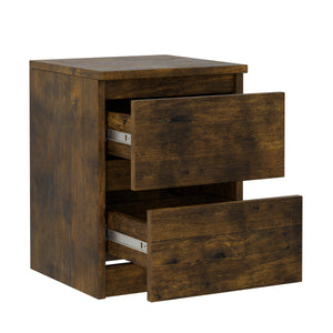Nachttisch Vintage CARL 30 x 40 cm 2er Set braun