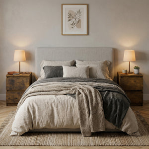 Nachttisch Vintage CARL 30 x 40 cm 2er Set braun