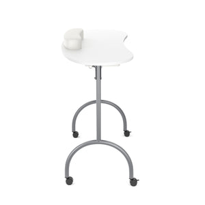 Foldable nail table with wheels, 98 x 77 x 44 cm, white