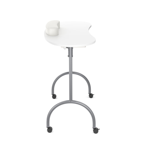 Foldable nail table with wheels, 98 x 77 x 44 cm, white