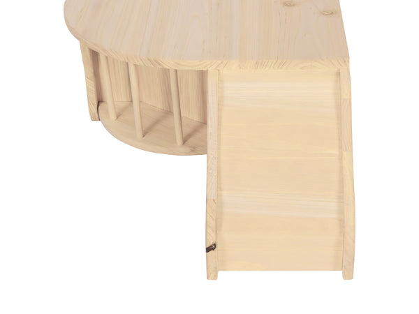 Kaninchen Meerschweinchen Haus Holz 60 x 37 x 20 cm natur