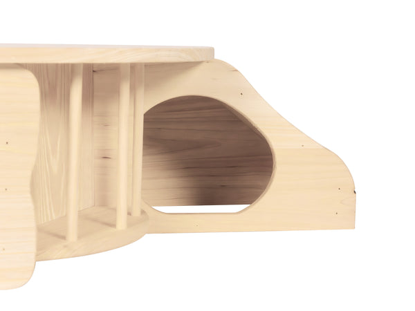 Kaninchen Meerschweinchen Haus Holz 60 x 37 x 20 cm natur