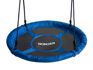 Nestschaukel 100 cm blau/schwarz