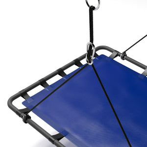Nestschaukel 118 x 80 cm blau/schwarz