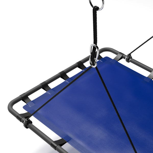 Nestschaukel 118 x 80 cm blau/schwarz