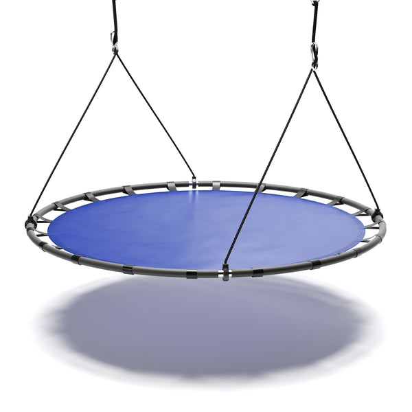 Nestschaukel rund 120 cm blau/schwarz