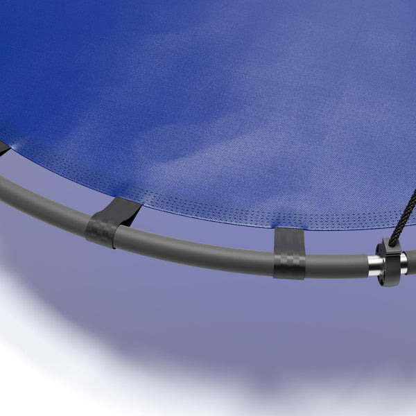 Nestschaukel rund 120 cm blau/schwarz
