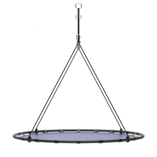 Nestschaukel rund 120 cm blau/schwarz