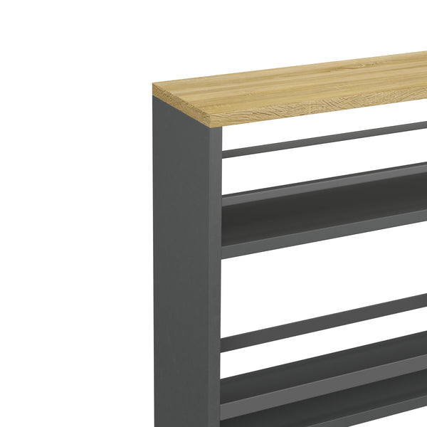 Nischenregal schmal 15 x 54 x 78 cm anthrazit/hellbraun