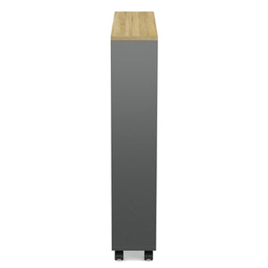 Nischenregal schmal 15 x 54 x 78 cm anthrazit/hellbraun