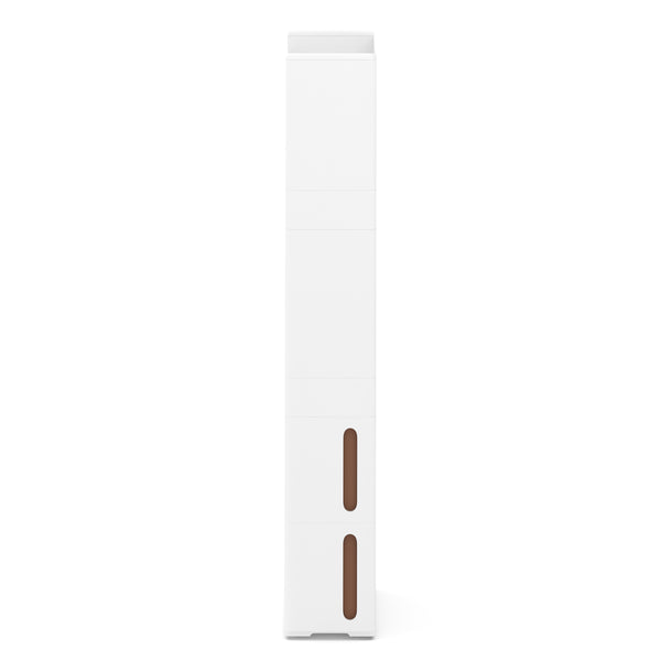 Nischenregal 17 x 45 x 107 cm weiss/braun