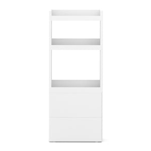 Nischenregal 17 x 45 x 107 cm weiss/braun