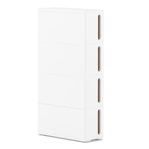 Nischenregal 17 x 45 x 84 cm weiss/schwarz