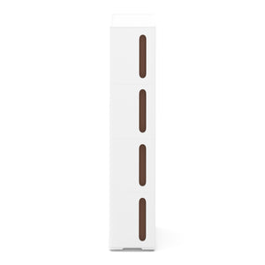 Nischenregal 17 x 45 x 84 cm weiss/schwarz