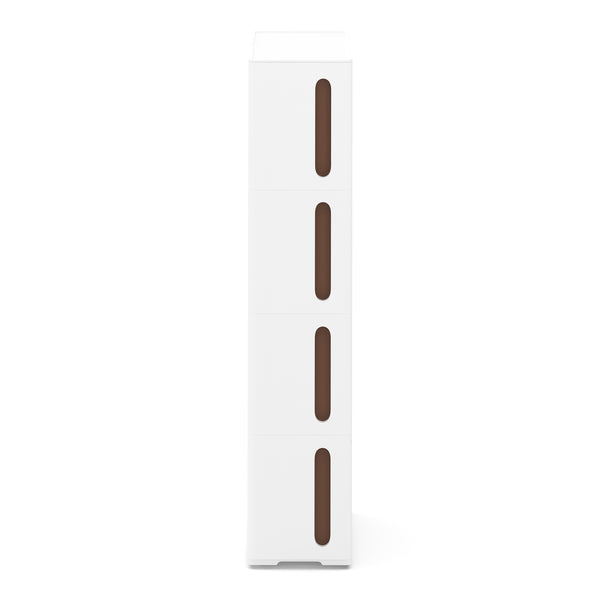Nischenregal 17 x 45 x 84 cm weiss/schwarz