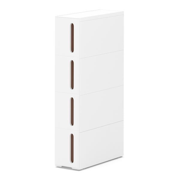 Nischenregal 17 x 45 x 84 cm weiss/schwarz