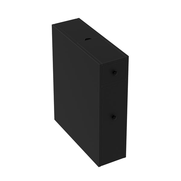 Nischenregal schmal 16 x 48 x 58 cm schwarz