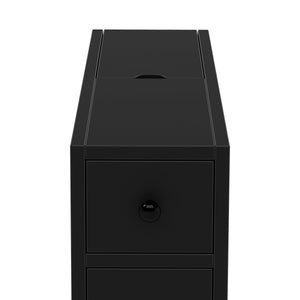 Nischenregal schmal 16 x 48 x 58 cm schwarz