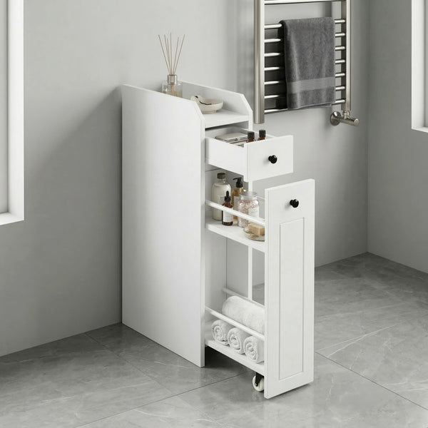 Nischenregal schmal 18 x 40 x 70 cm weiss