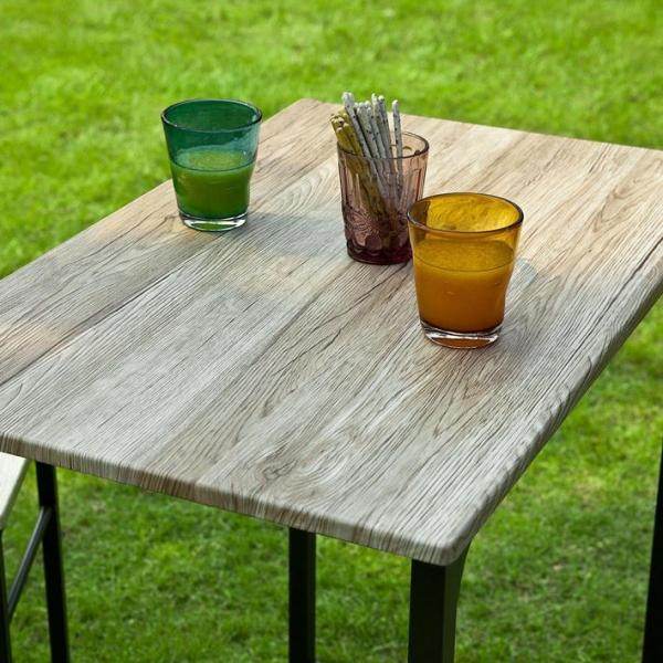 Bartisch mit 2 Hockern | Bartisch set | 3-teilig