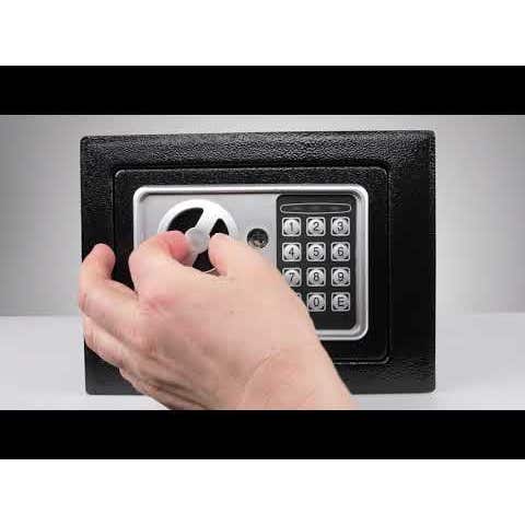 Elektronischer Safe mit Schlüssel