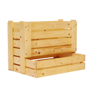 Obstkiste Holz 58 x 38 x 42 cm natur