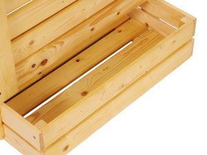 Obstkiste Holz 58 x 38 x 42 cm natur
