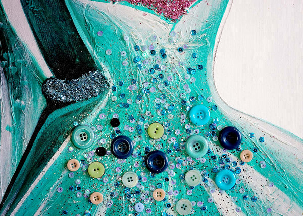 Ölgemälde 3D Kleider handgemaltes Ölbild ~ 90x90m