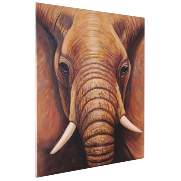 Ölgemälde Elefant, handgemaltes Ölbild ~ 120x100cm