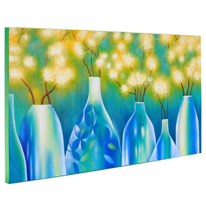 Ölgemälde Vasen,100% handgemaltes Ölbild 135x70cm