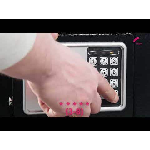 Elektronischer Safe mit Schlüssel