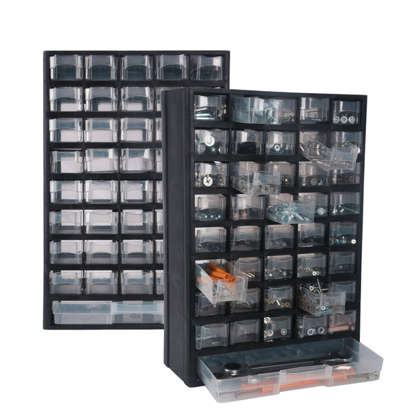 Kleinteilemagazin mit 41 Schubladen 2er Set