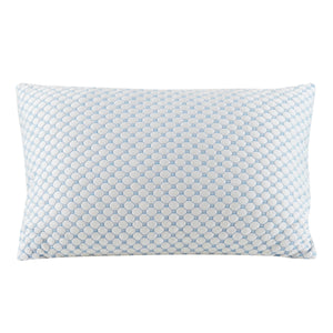 Orthopädisches Kopfkissen kühlend 71 x 51 cm weiss/blau
