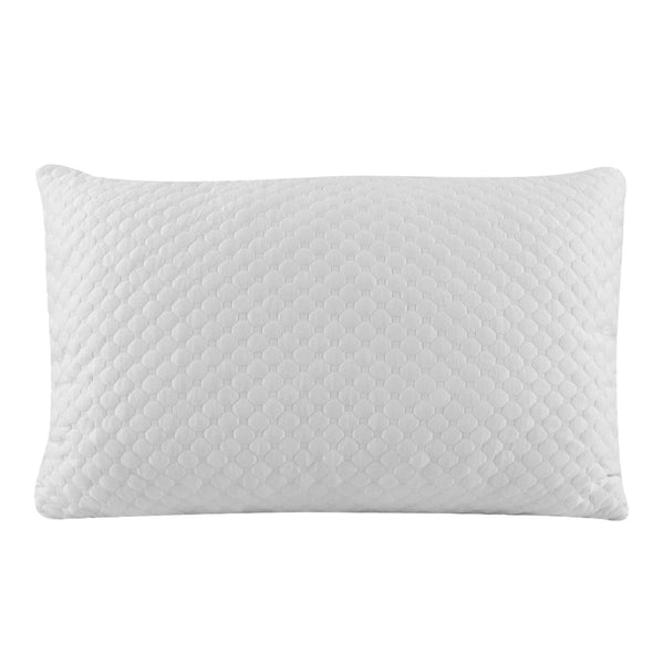 Orthopädisches Kopfkissen kühlend 71 x 51 cm weiss/blau
