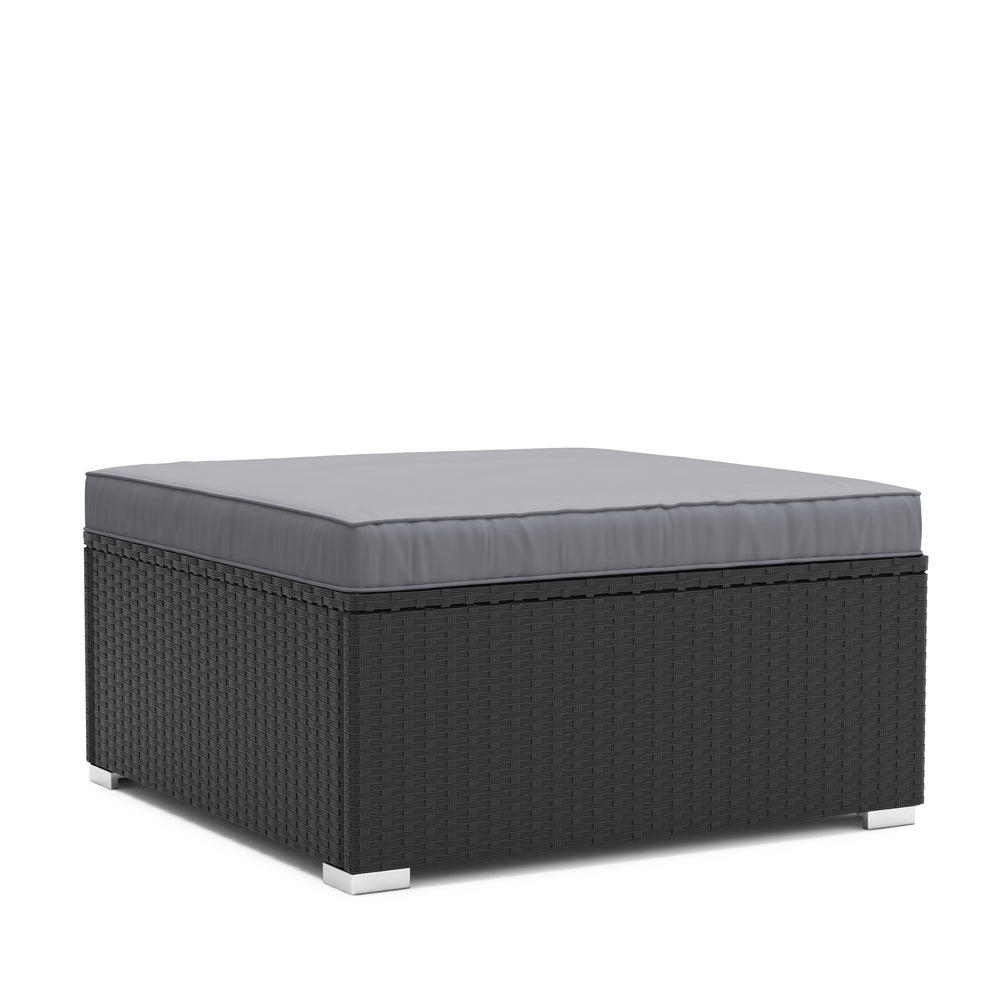 Ottoman LINDOS noir/anthracite