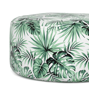 Outdoor Pouf aufblasbar PATTY Blattmuster grün