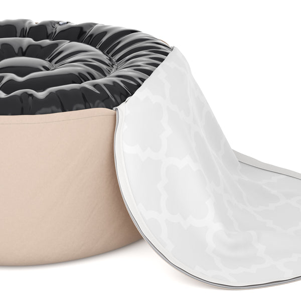 Outdoor Pouf aufblasbar PATTY beige