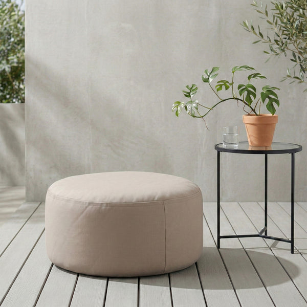 Outdoor Pouf aufblasbar PATTY beige