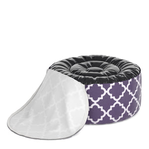 Outdoor Pouf aufblasbar PATTY taupe/weiss