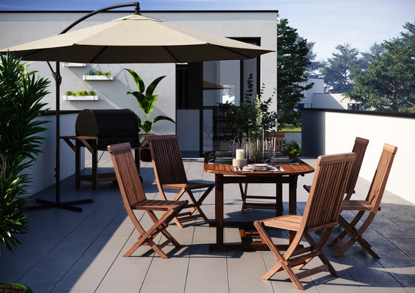 Gartentisch oval LISSABON 160cm