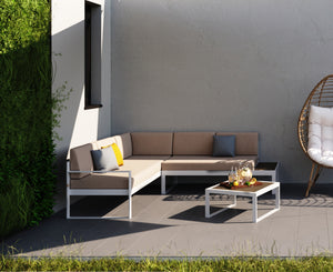 Outdoorkissen FENJA grau 45 x 45 cm