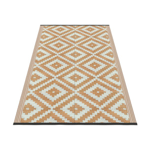 Tappeto da esterno KALUA 150 x 90 cm beige/bianco