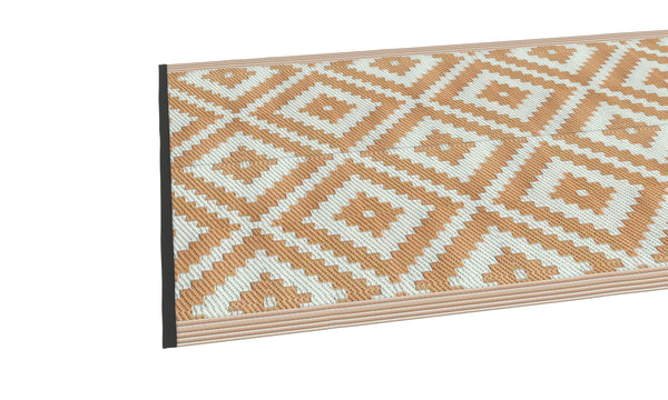 Tappeto da esterno KALUA 150 x 90 cm beige/bianco
