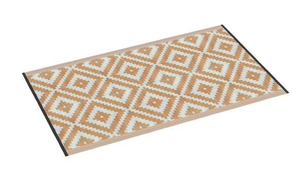 Tappeto da esterno KALUA 150 x 90 cm beige/bianco